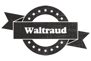 Waltraud grunge logo