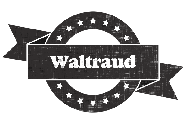 Waltraud grunge logo