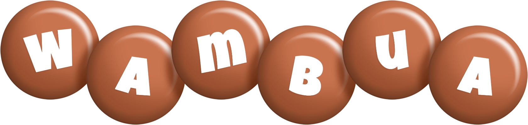 Wambua candy-brown logo