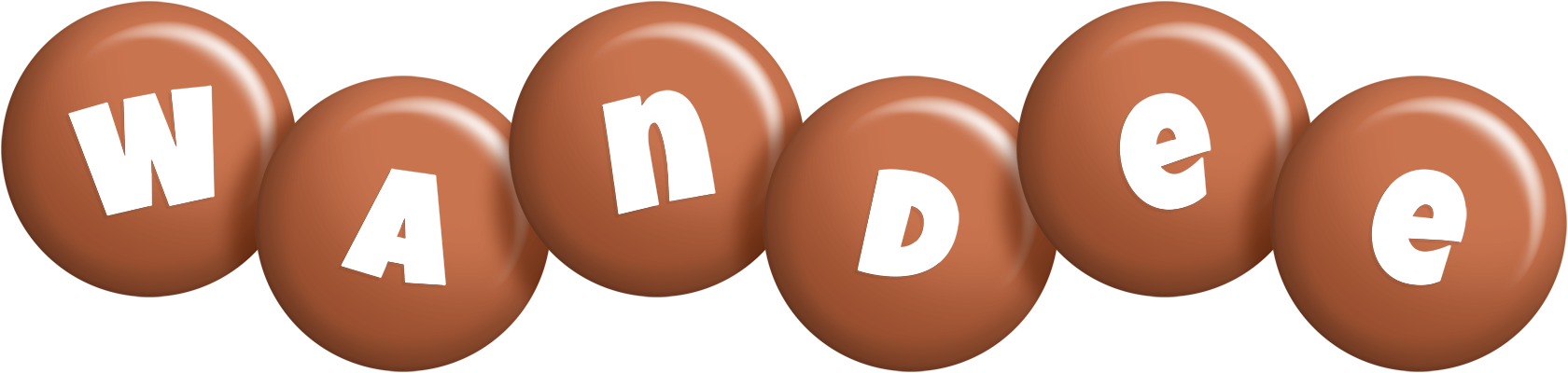 Wandee candy-brown logo