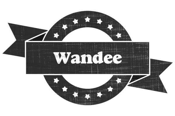 Wandee grunge logo