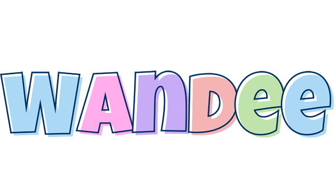 Wandee pastel logo