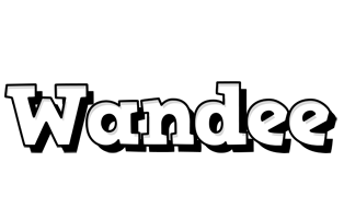 Wandee snowing logo