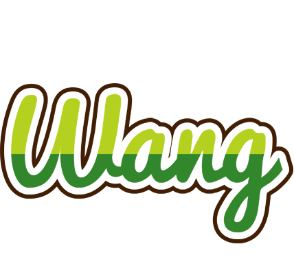 Wang golfing logo