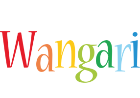 Wangari birthday logo