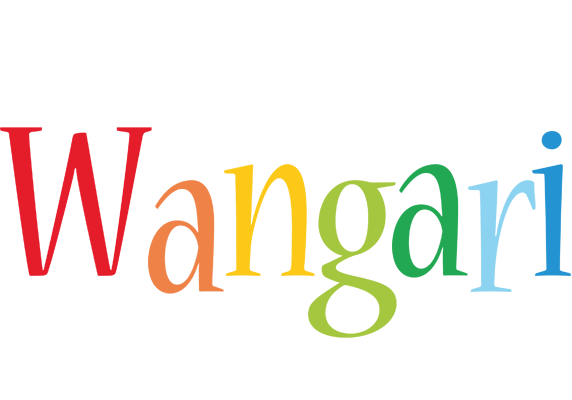 Wangari birthday logo