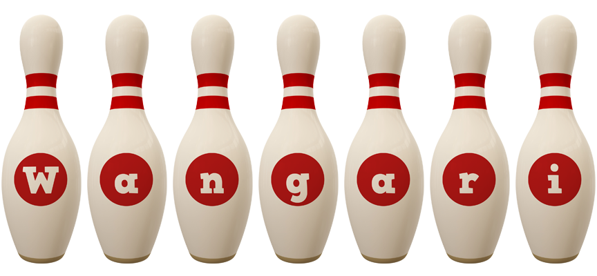 Wangari bowling-pin logo