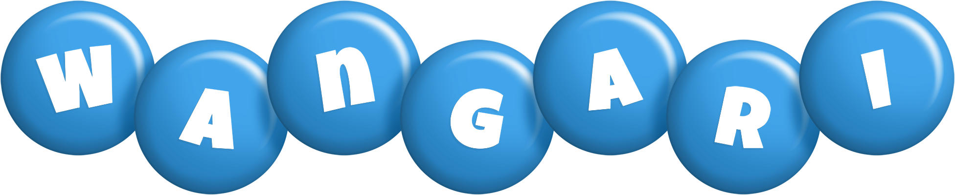 Wangari candy-blue logo