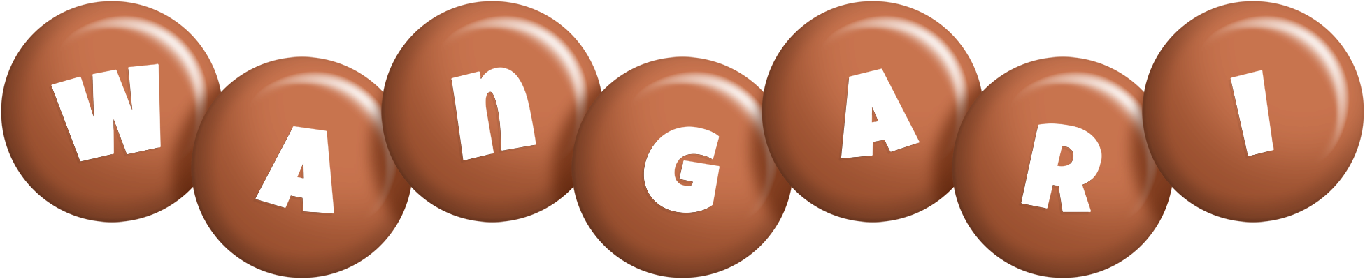 Wangari candy-brown logo