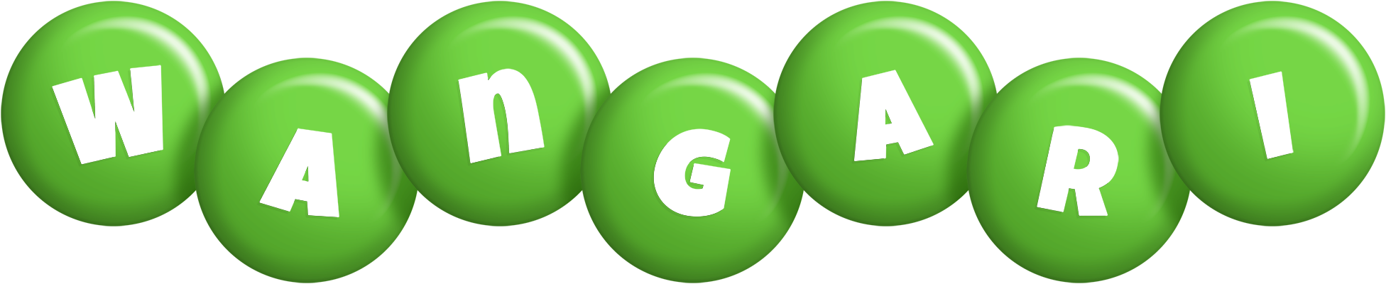 Wangari candy-green logo