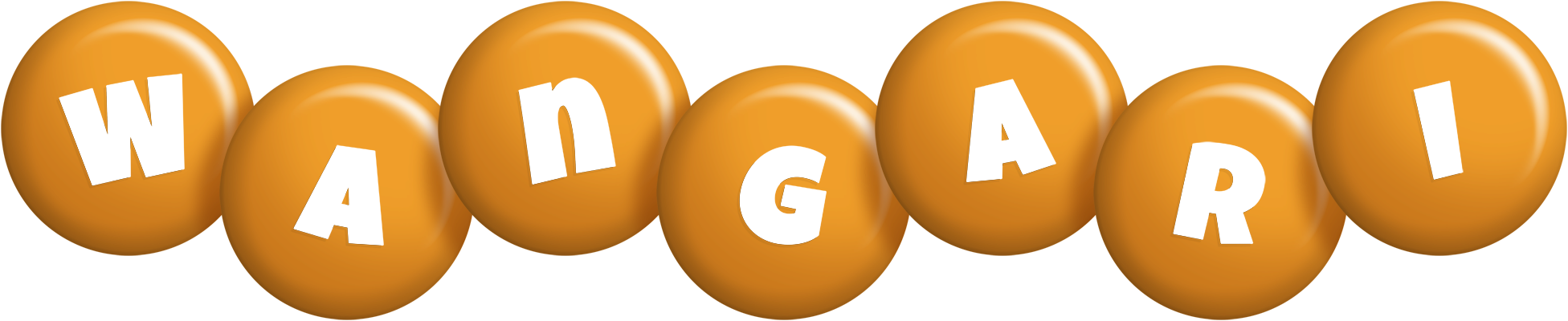 Wangari candy-orange logo