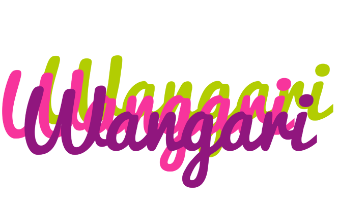 Wangari flowers logo