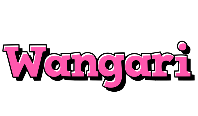 Wangari girlish logo