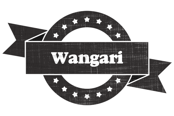 Wangari grunge logo