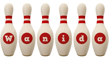 Wanida bowling-pin logo
