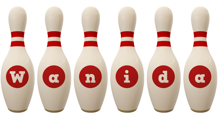 Wanida bowling-pin logo