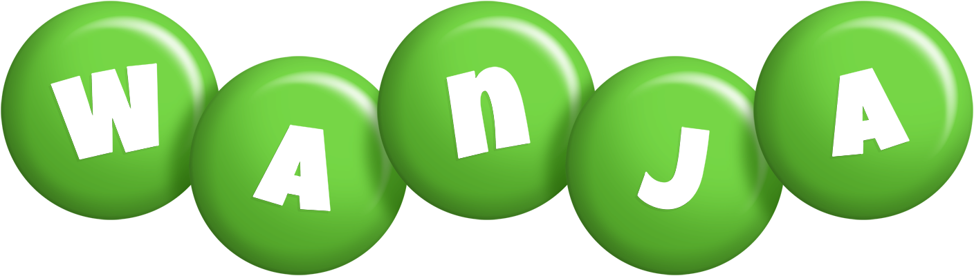 Wanja candy-green logo