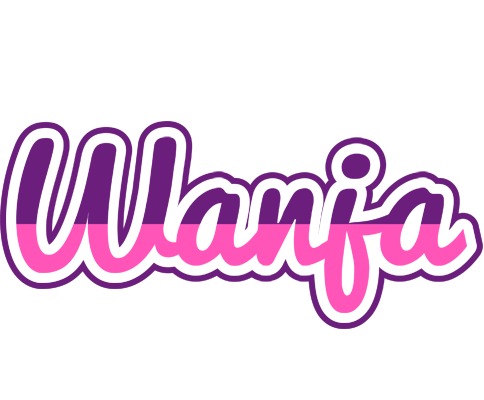 Wanja cheerful logo