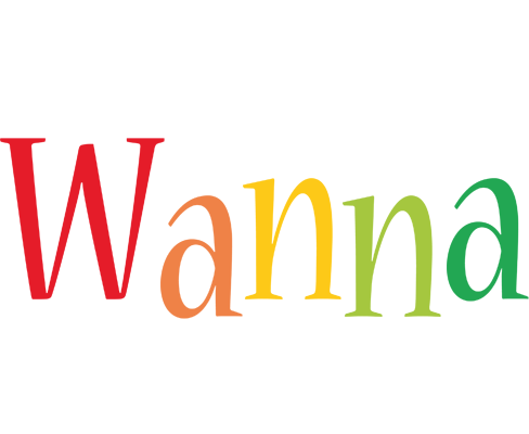 Wanna birthday logo