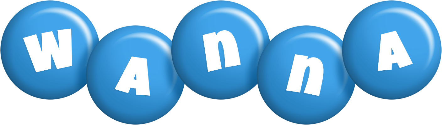 Wanna candy-blue logo