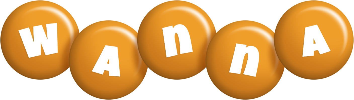 Wanna candy-orange logo