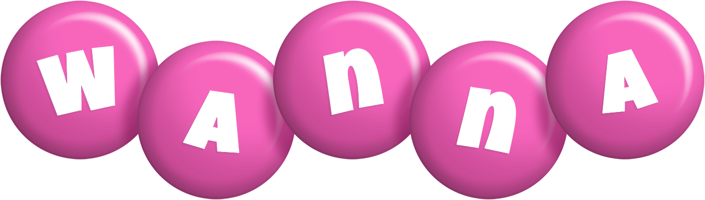 Wanna candy-pink logo