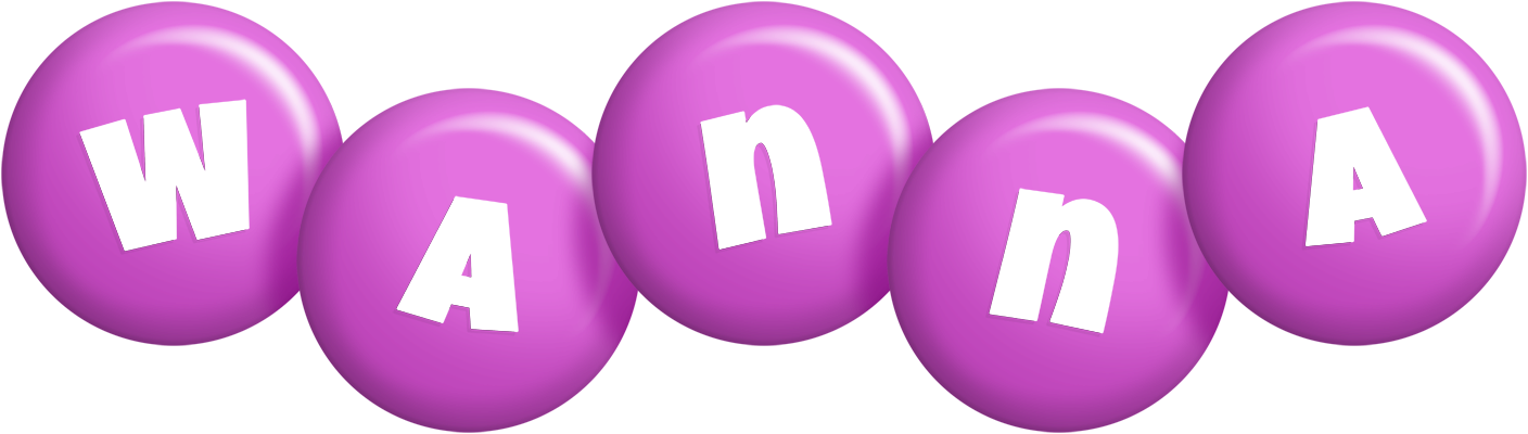 Wanna candy-purple logo