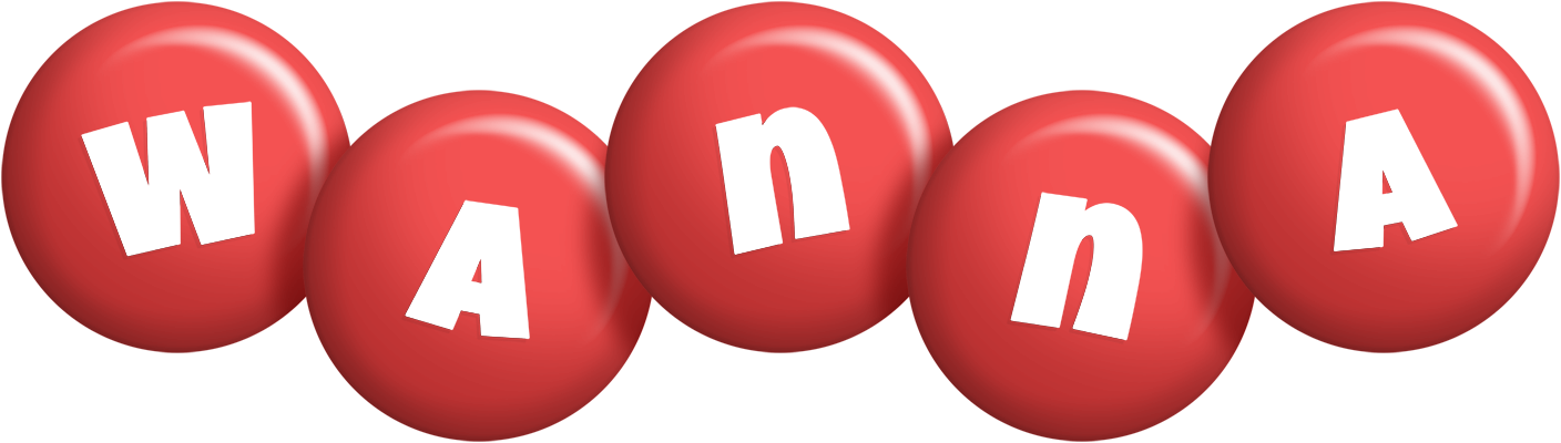 Wanna candy-red logo