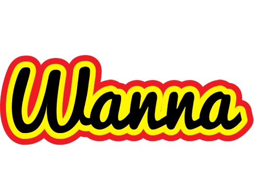 Wanna flaming logo