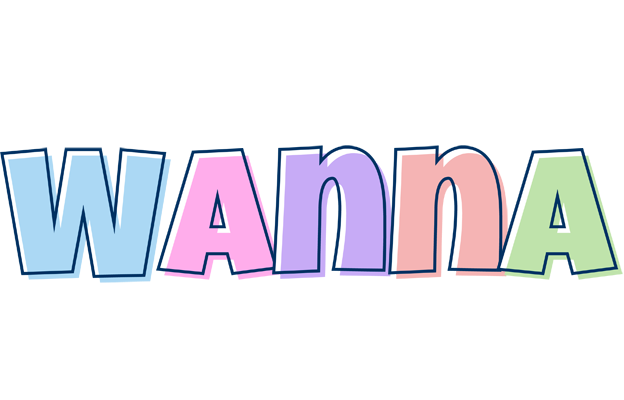Wanna pastel logo