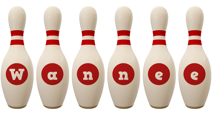 Wannee bowling-pin logo