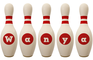 Wanya bowling-pin logo