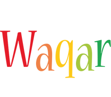 Waqar birthday logo