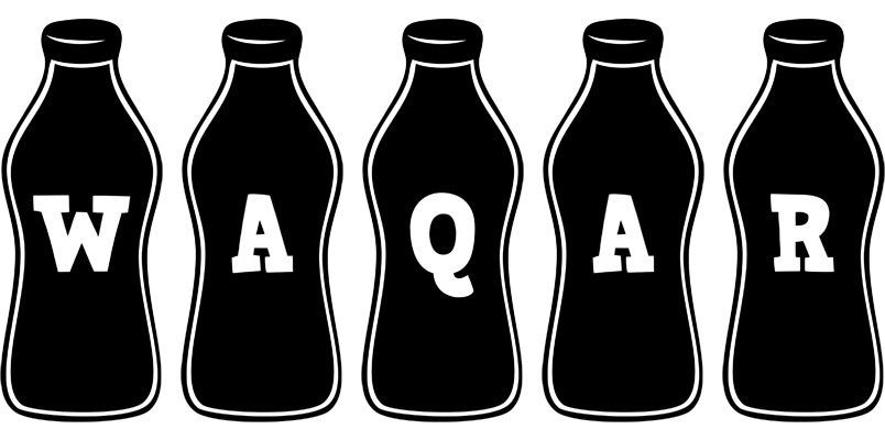 Waqar bottle logo