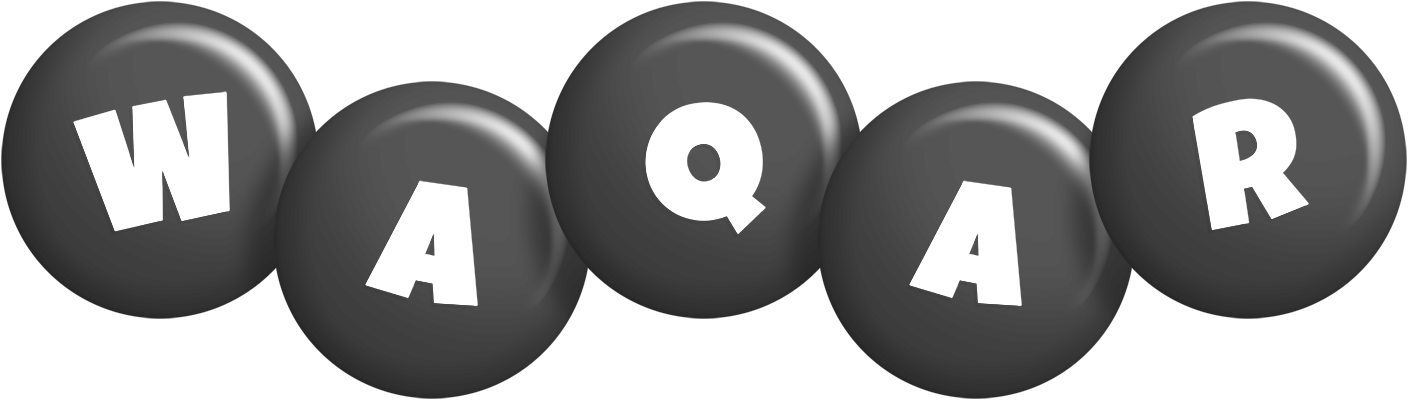 Waqar candy-black logo