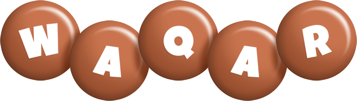 Waqar candy-brown logo