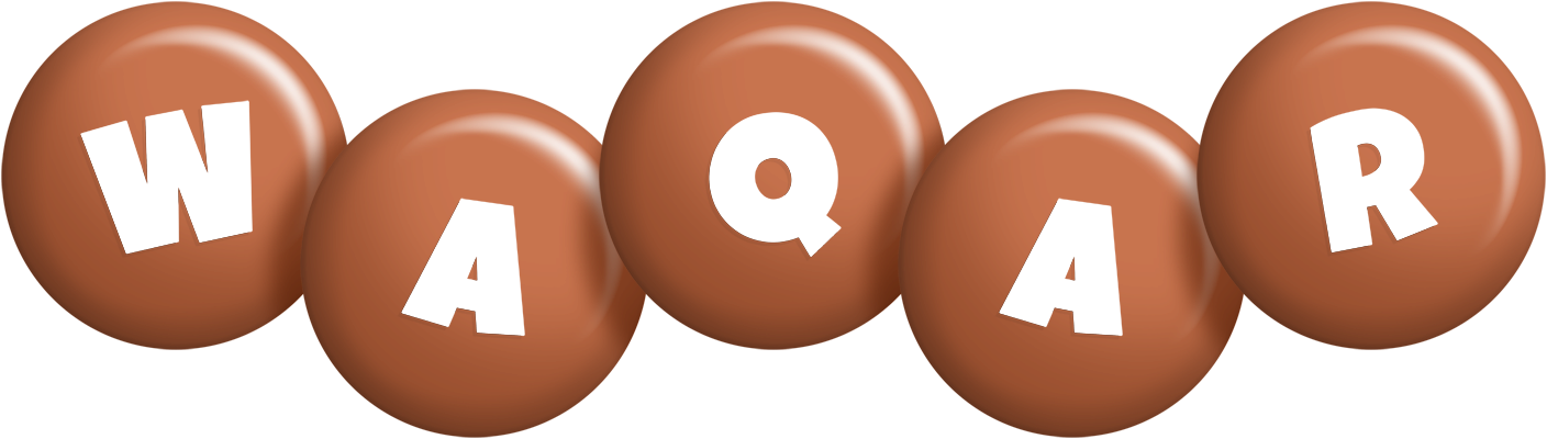 Waqar candy-brown logo