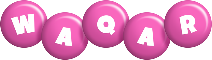 Waqar candy-pink logo
