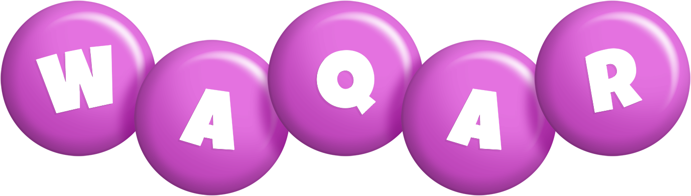 Waqar candy-purple logo