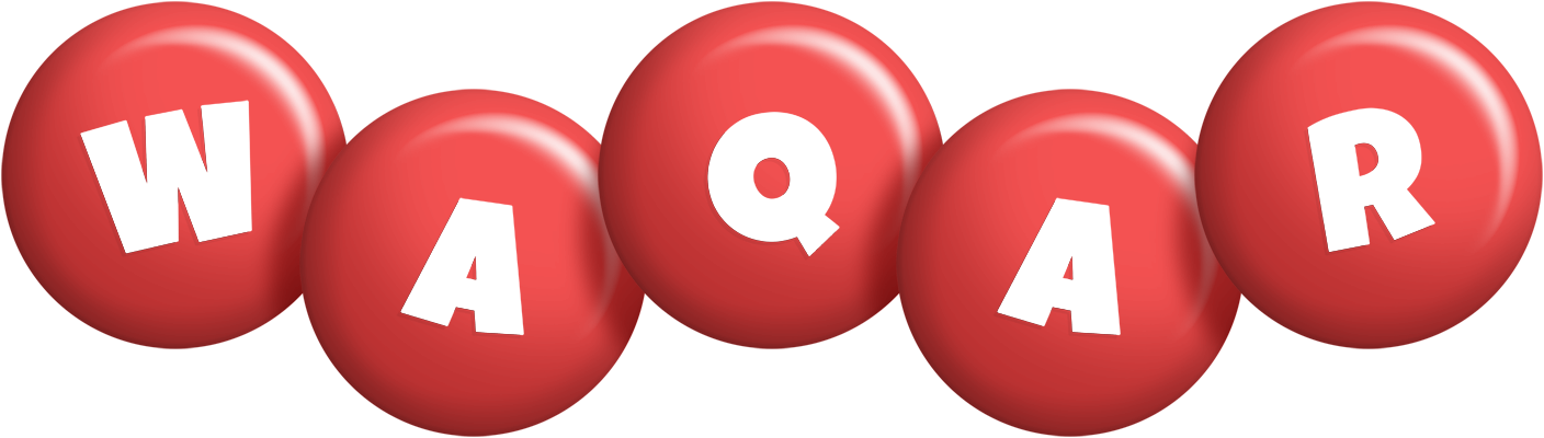 Waqar candy-red logo