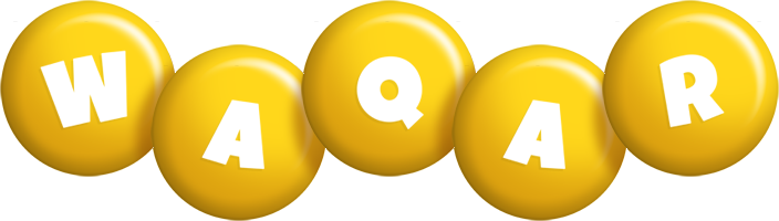 Waqar candy-yellow logo