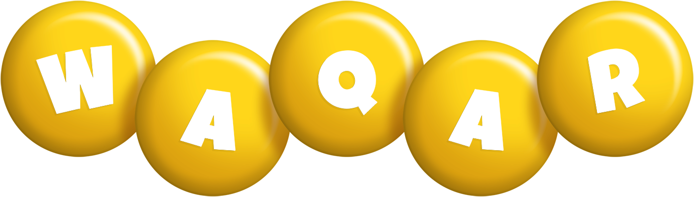 Waqar candy-yellow logo