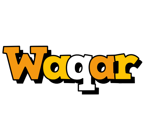 Waqar cartoon logo