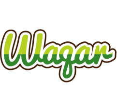 Waqar golfing logo