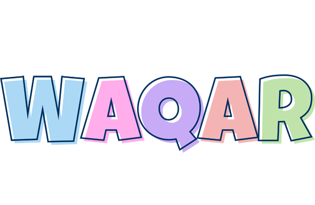 Waqar pastel logo