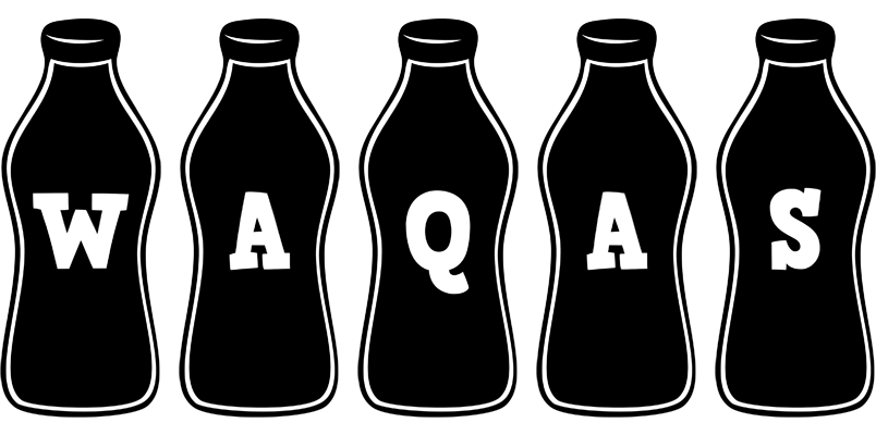 Waqas bottle logo