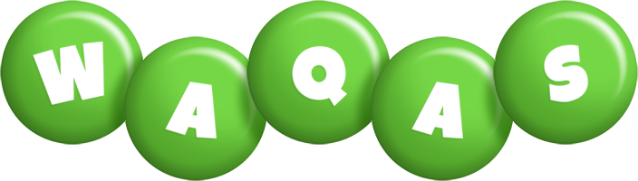 Waqas candy-green logo