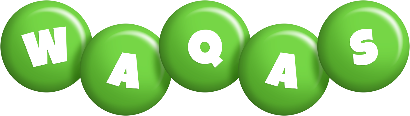 Waqas candy-green logo