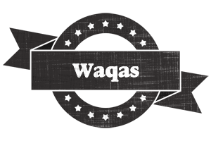 Waqas grunge logo