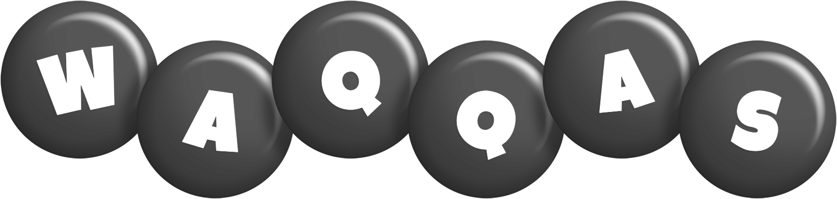Waqqas candy-black logo